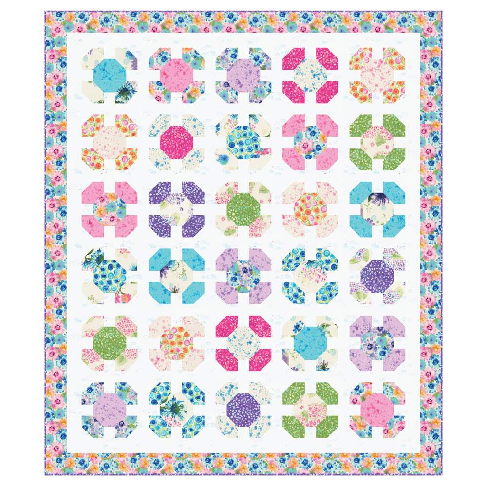 Robert Kaufman - Florescence Quilt pattern - FREE download