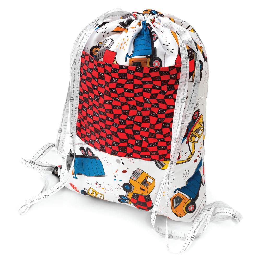 Robert Kaufman - Drawstring Backpack pattern - FREE download