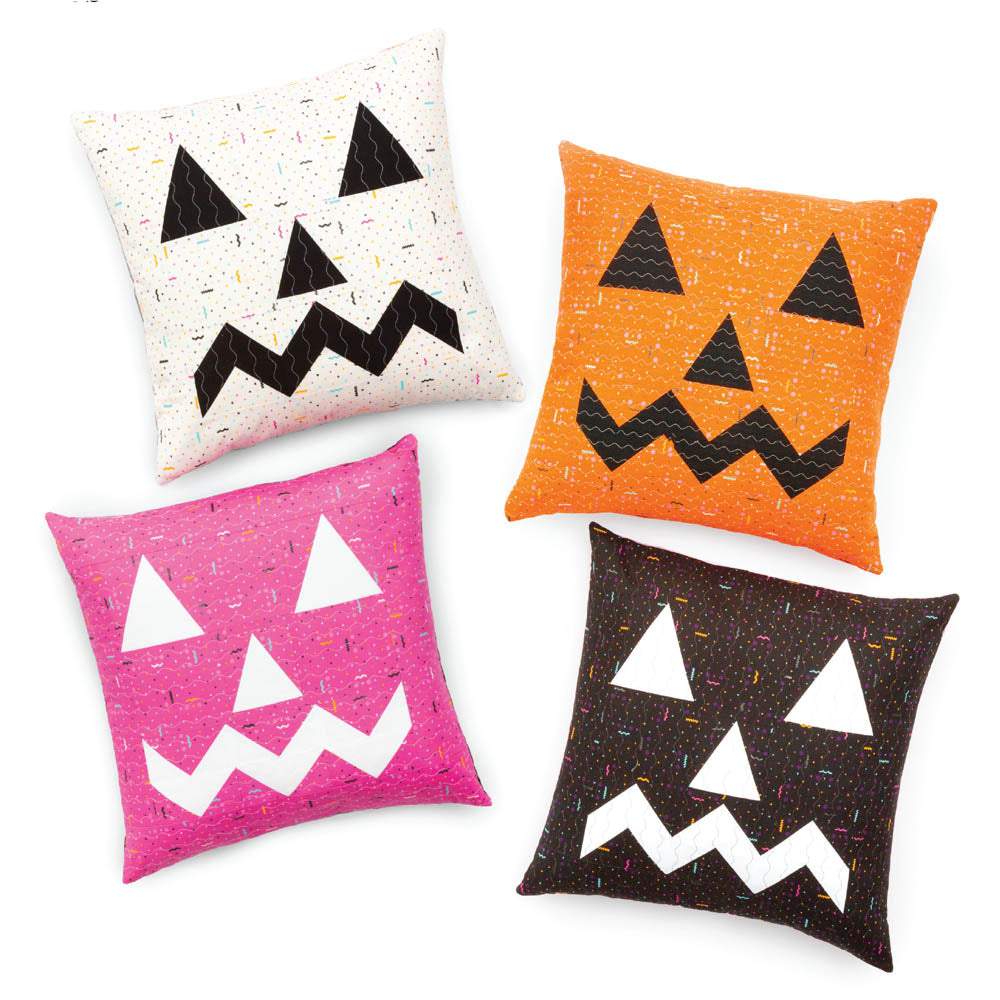 Robert Kaufman - Double-Sided Jack-O-Lantern pillow pattrn - FREE download