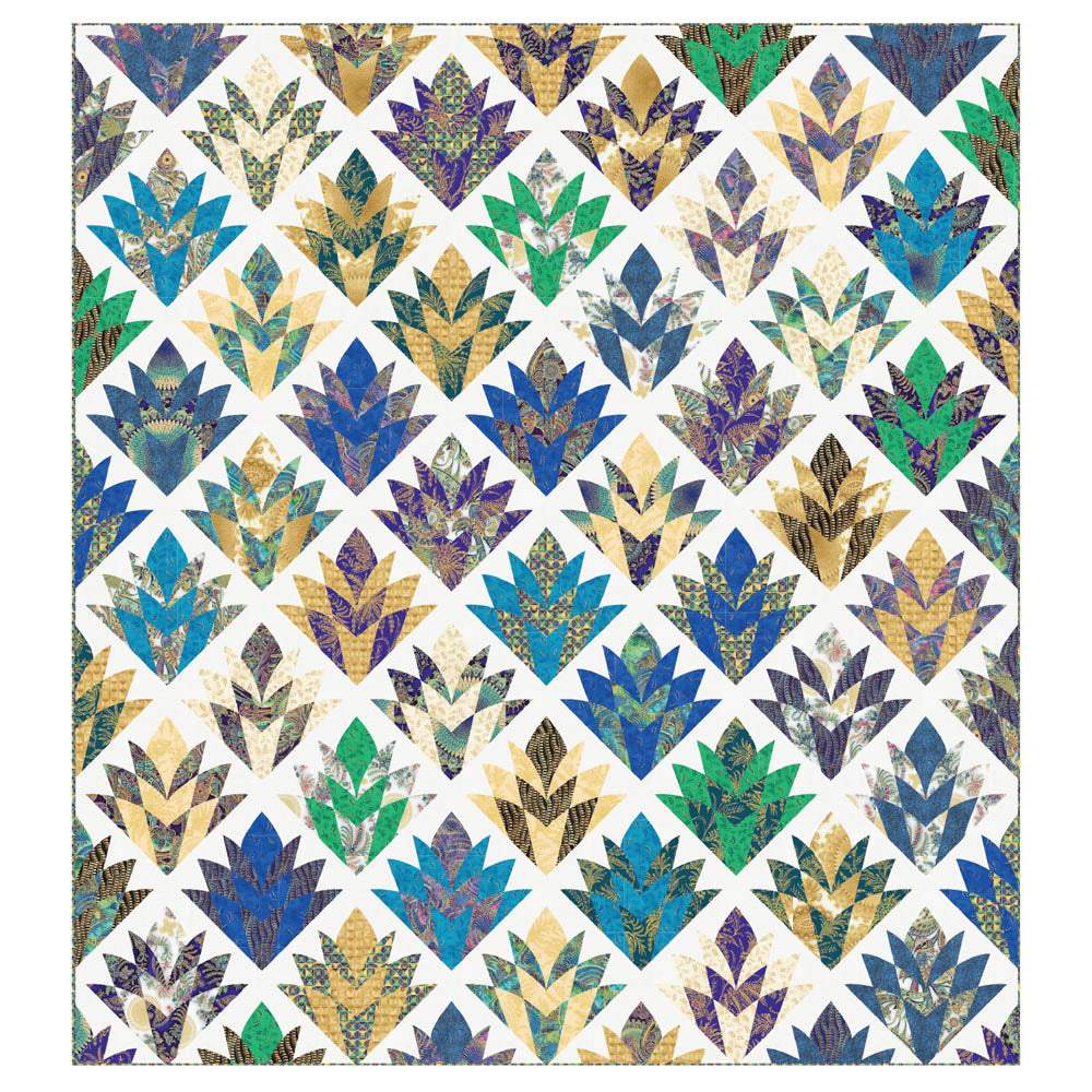 Robert Kaufman - Cleopatras Fan Quilt pattern - FREE download
