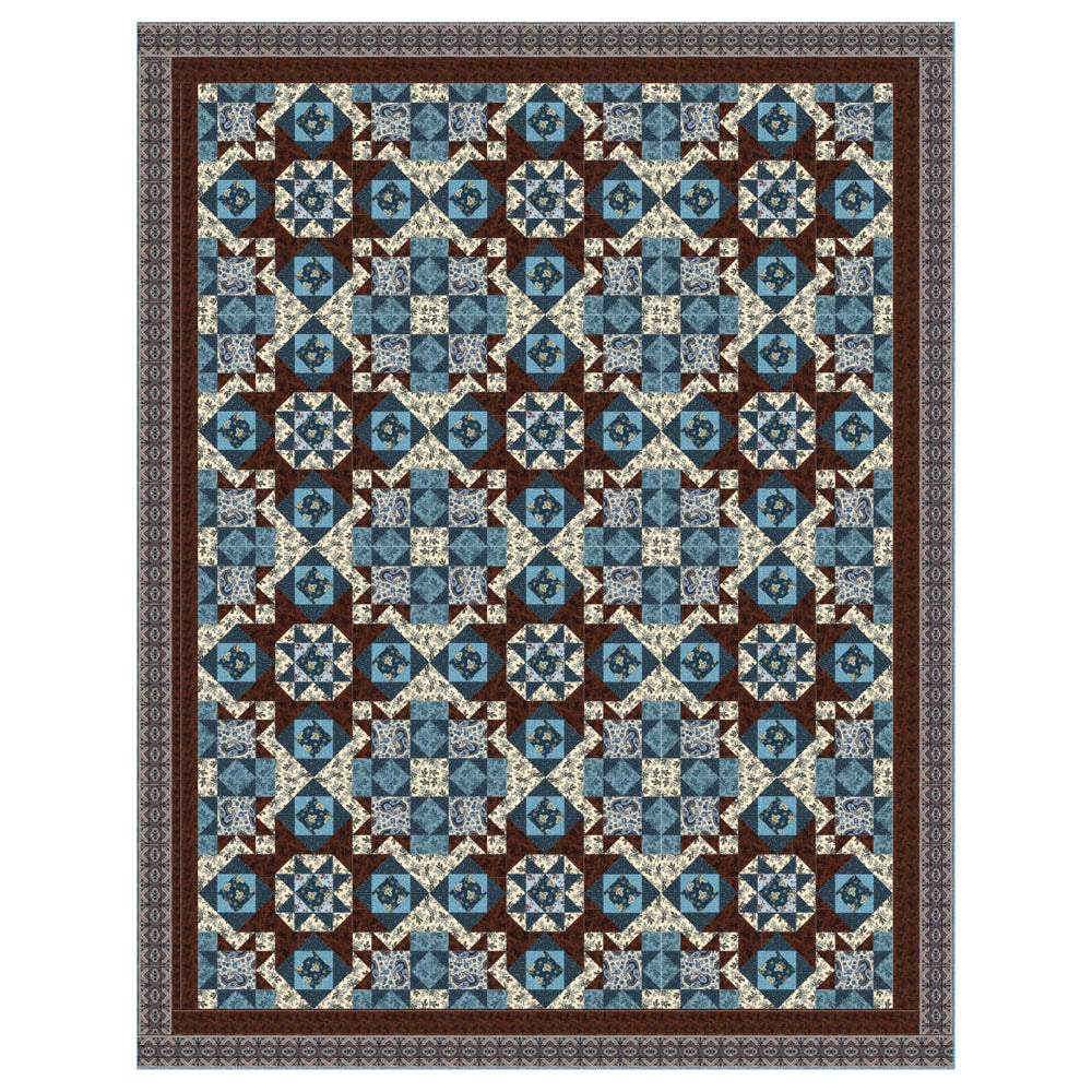 Robert Kaufman - Charlie's Star Puzzle Quilt pattern - FREE download