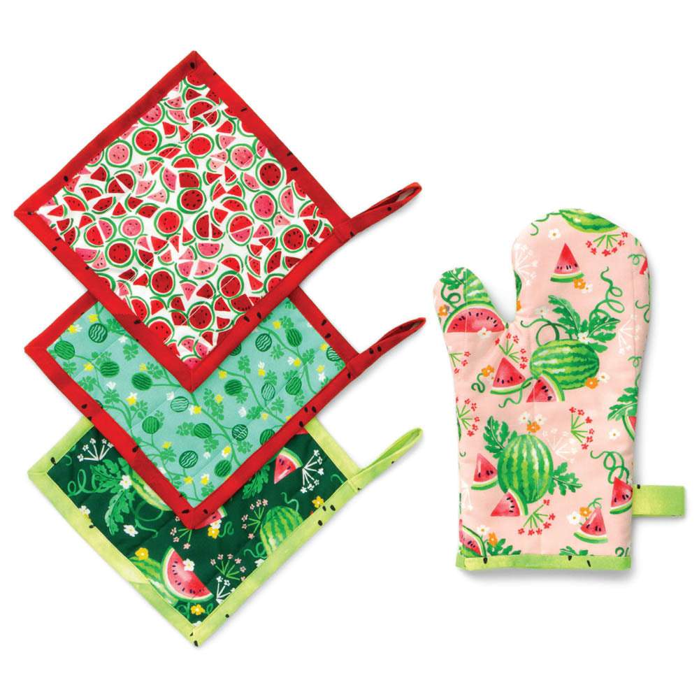 Robert Kaufman - Pot Holder & Oven Mitt Set Pattern - FREE download
