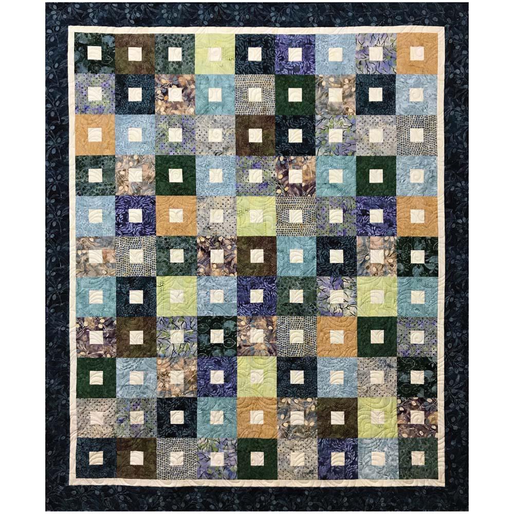 Island Batik - Olive Squared Pattern - FREE download