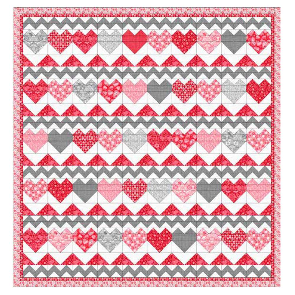 Studio-e - Hugs and Kisses Quilt pattern - FREE download