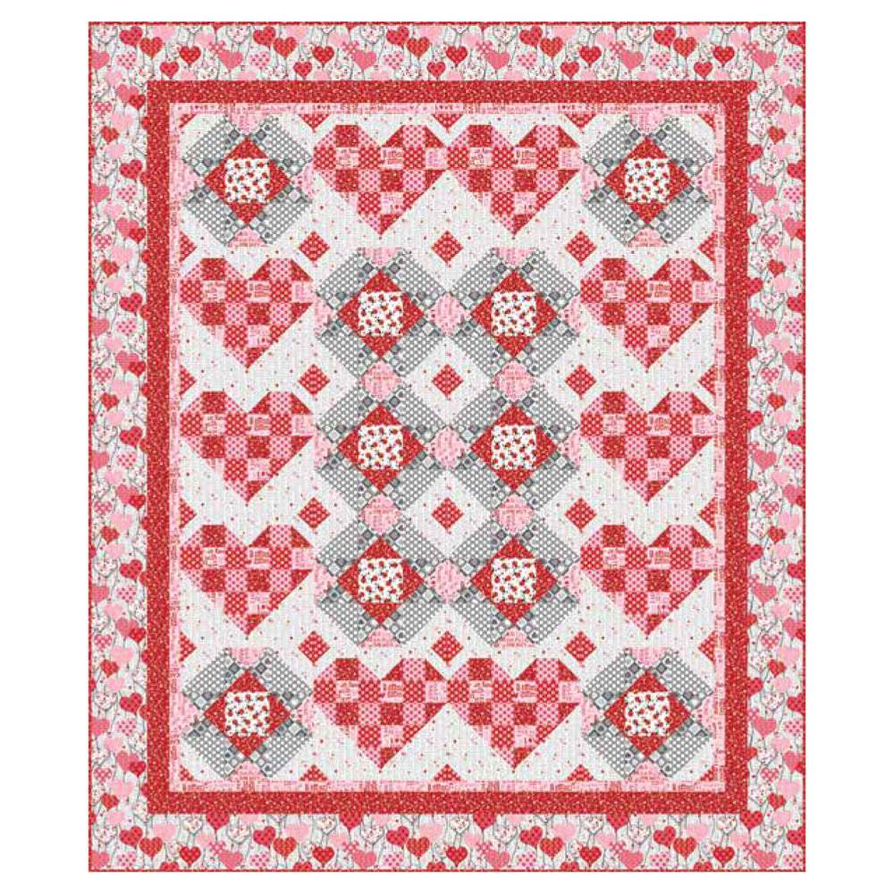 Studio-e - Dear Heart Quilt pattern - FREE download