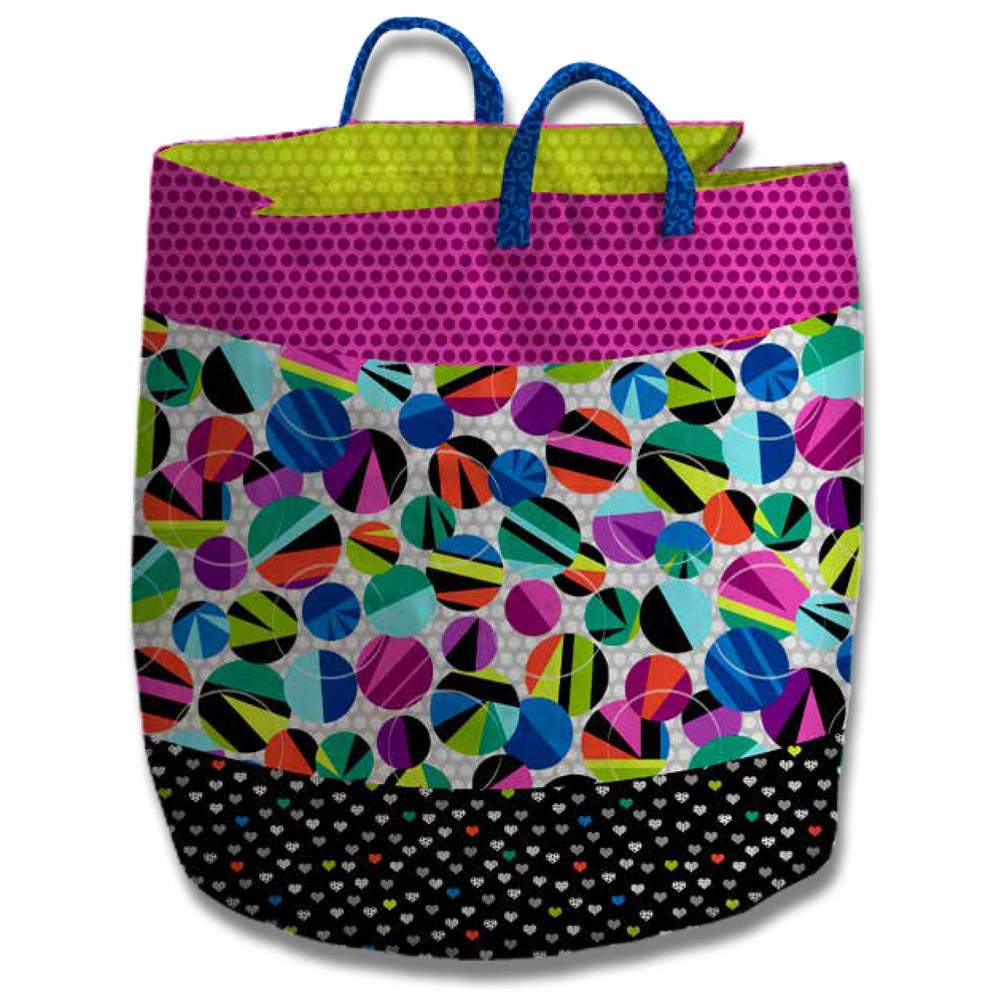 Studio-e - Black & White with a Touch of Bright Toy Bag pattern  - FREE download