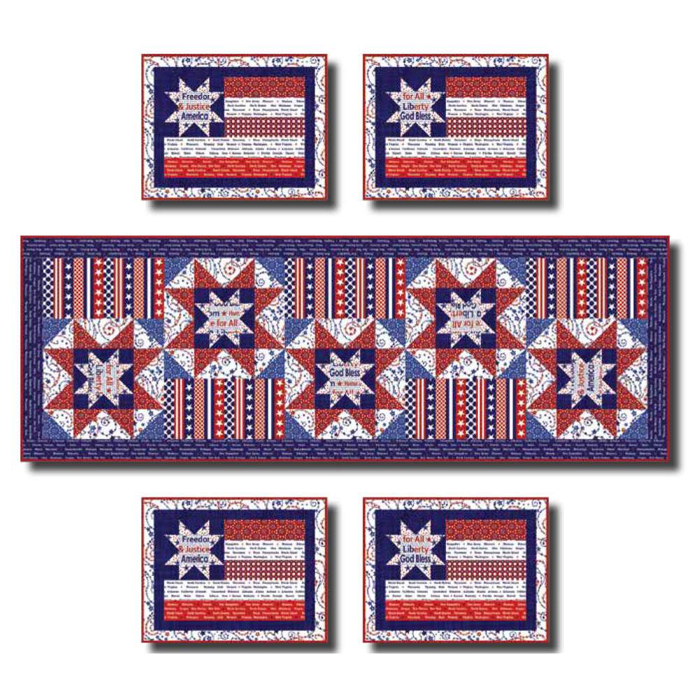 Studio-e - American Anthem Table Set pattern - FREE download