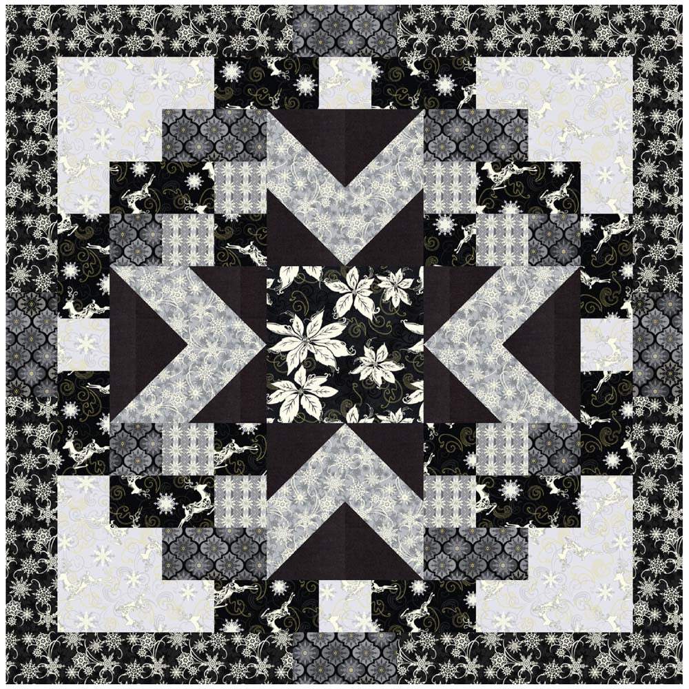 Studio-e - Winter Memories Star Quilt Pattern - FREE download