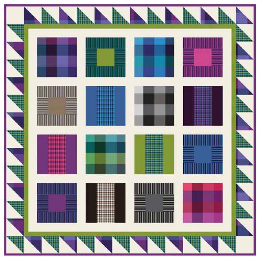 Studio-e - Plaids A Plenty Quilt Pattern - FREE download