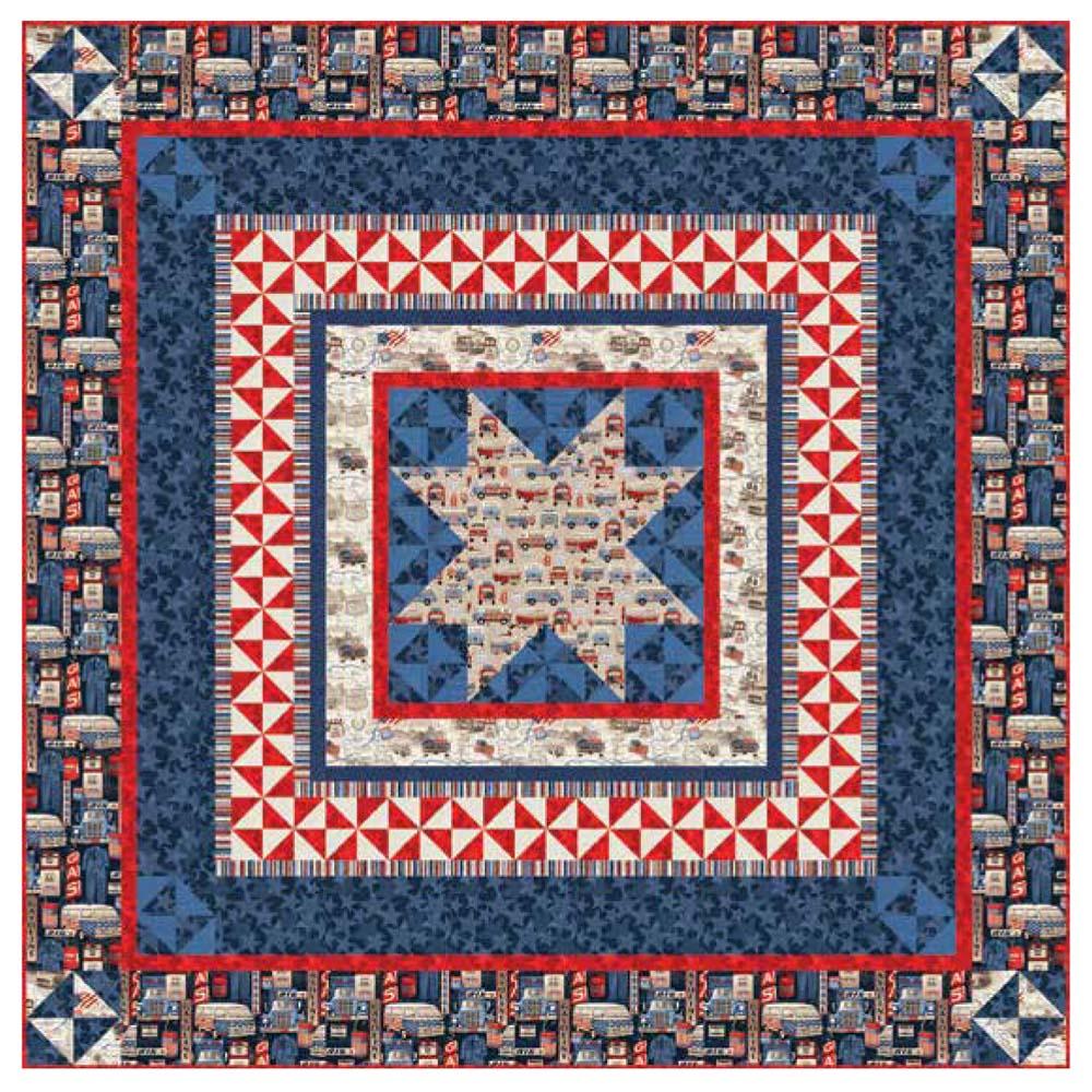 Studio-e - All American Road Trip Quilt 2 Pattern - FREE download