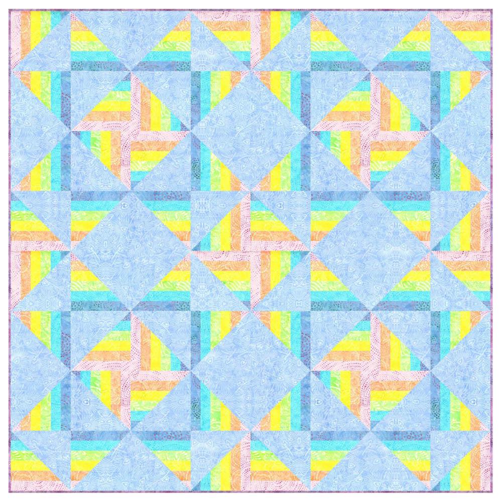Timeless Treasures - Pastel Glow Quilt pattern - FREE download