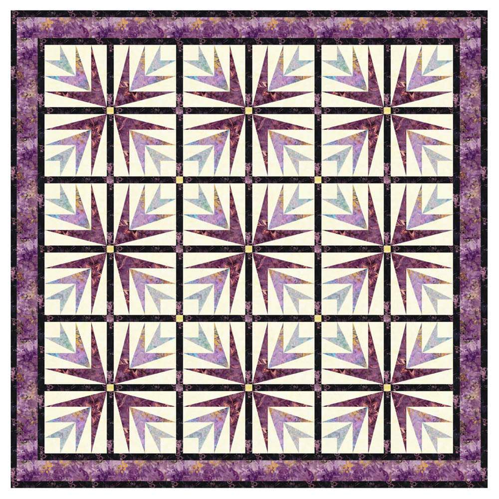 Timeless Treasures - Lavish Lupines Quilt pattern - FREE download