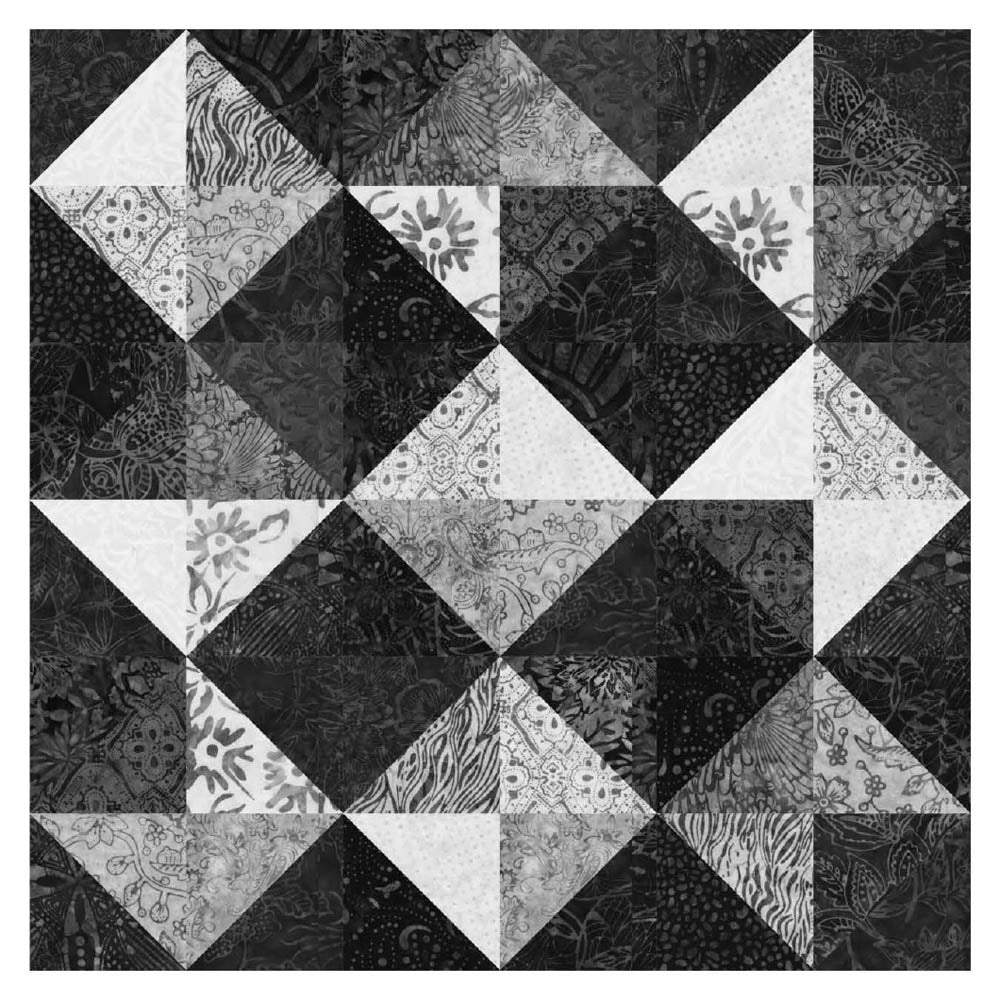 Timeless Treasures - Illusion Squares Wallhanging pattern - FREE download