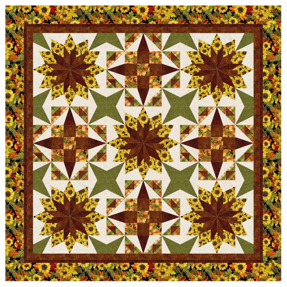 Timeless Treasures - Fall Glory Quilt pattern - FREE download