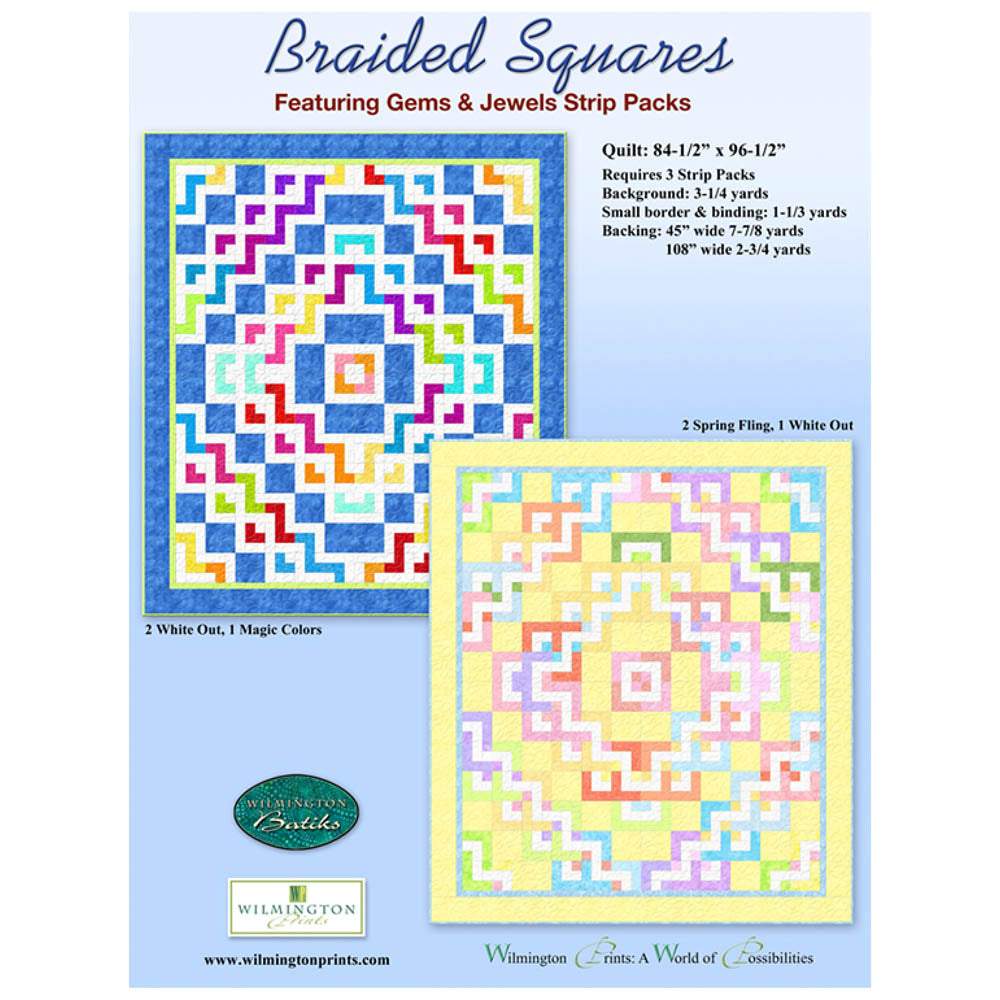 Wilmington Prints - Braided Squares Quilt pattern - FREE download