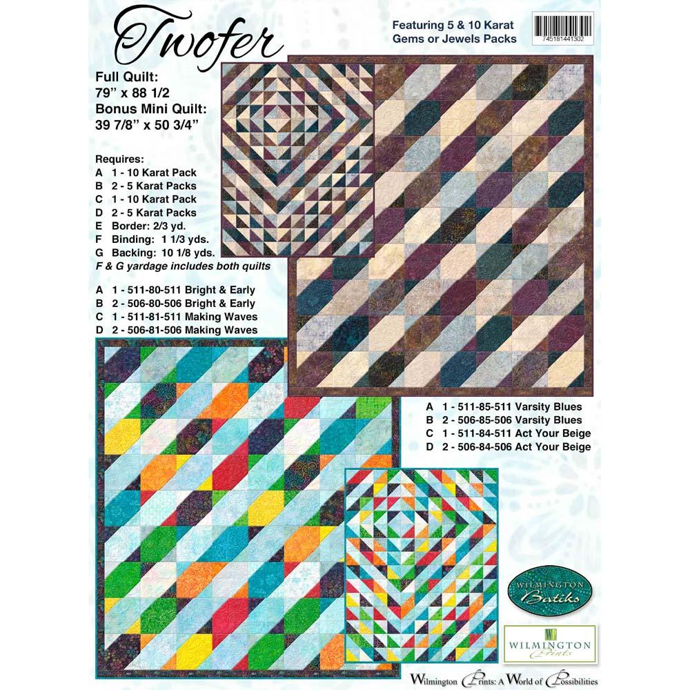 Wilmington Prints - Twofer  Pattern - FREE download