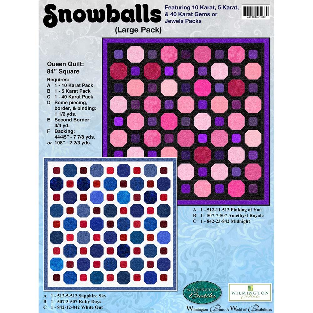 Wilmington Prints - Snowballs Pattern - FREE download