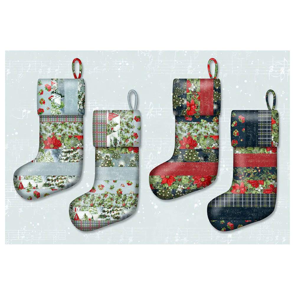 Wilmington Prints - By the Chimney Stocking Pattern - FREE download
