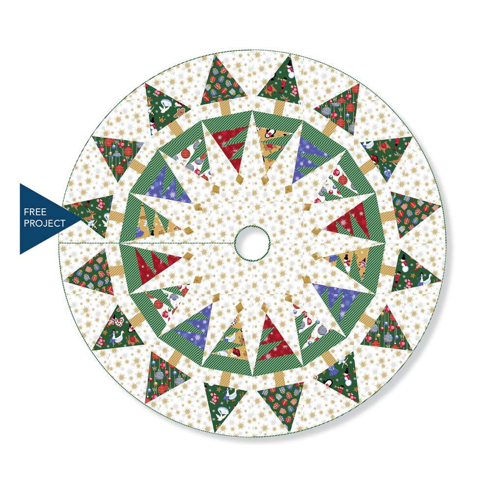 Windham - Frosted Pines Tree Skirt pattern - FREE download