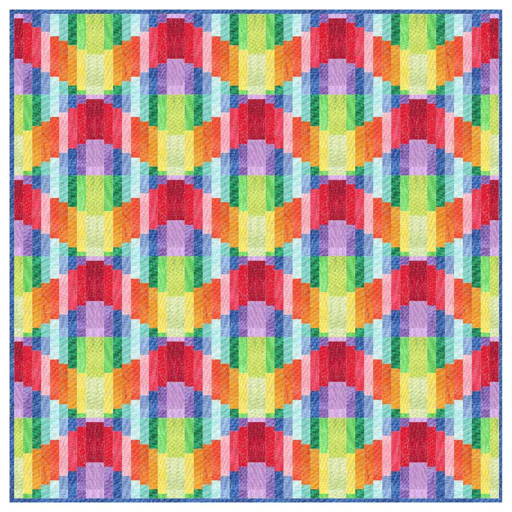 Windham - Rainbow Waves Pattern - FREE download