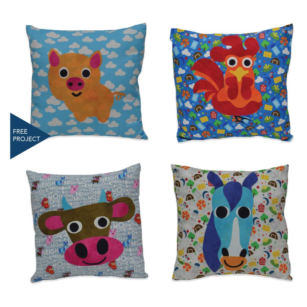 Windham - Farm Babies Pillow Pattern - FREE download