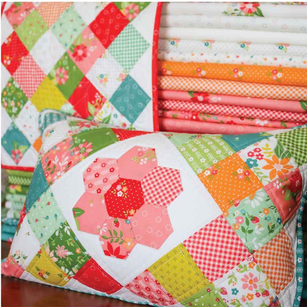 Moda Fabrics - Mini-Charm Pillow or Tablemat - Strawberry Lemonade by Sherri & Chelsi - FREE DOWNLOAD