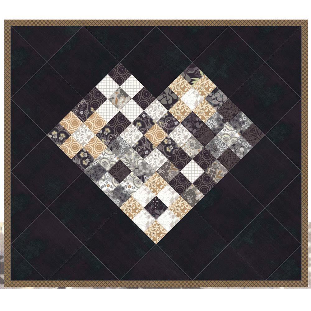 Moda Fabrics - Nine Patch Heart Mini Pattern - FREE DOWNLOAD