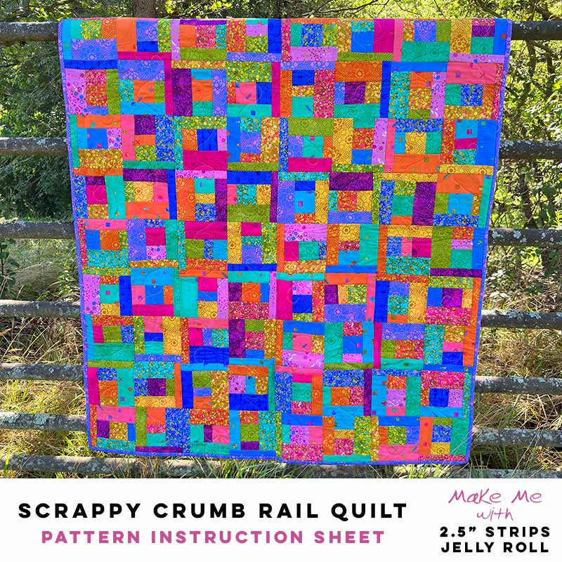 Scrappy Crumb Rail Quilt - 2.5