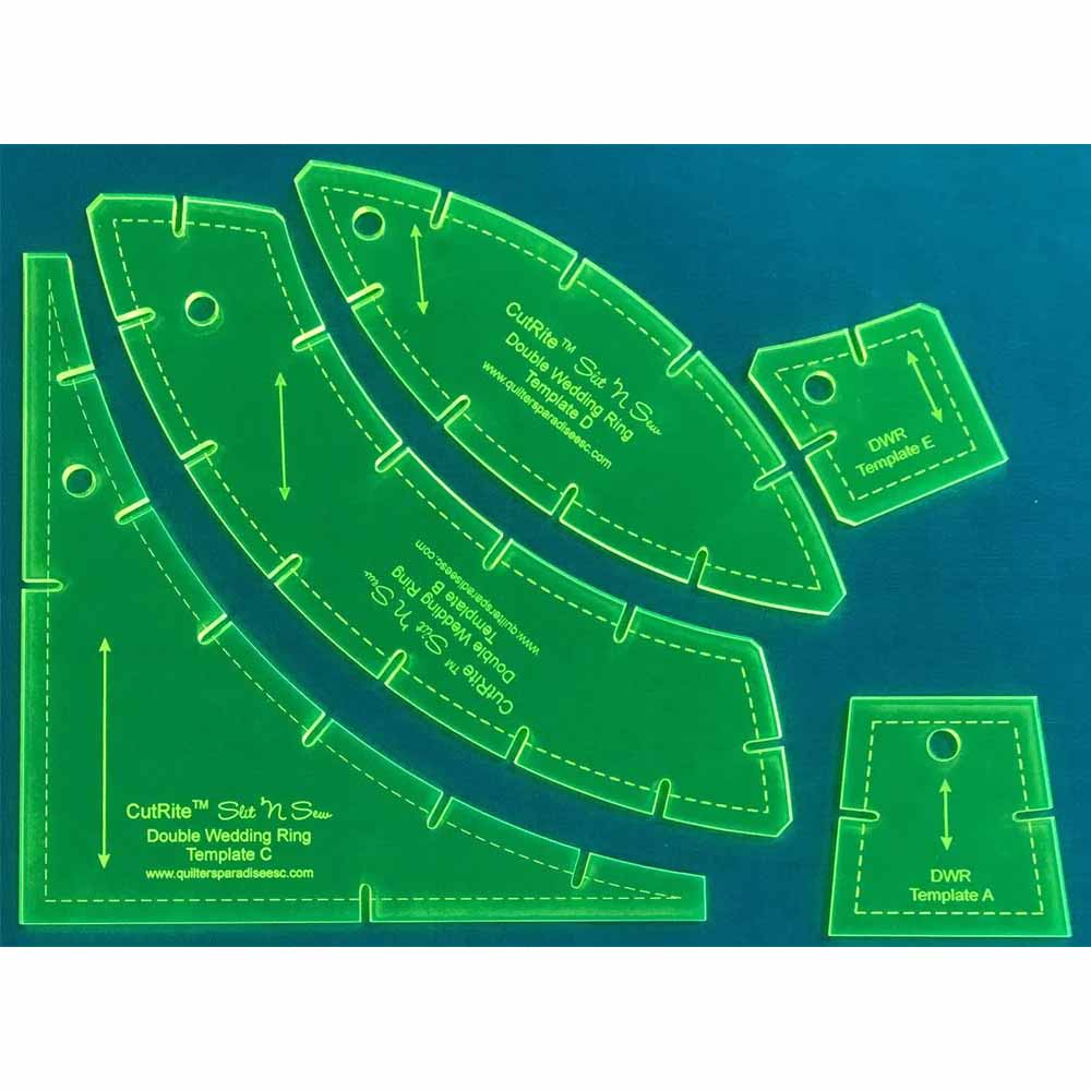 Slit N Sew Double Wedding Ring Template Set – Keepsake Quilting slit-n-sew-double-wedding-ring-template-set-keepsake-quilting