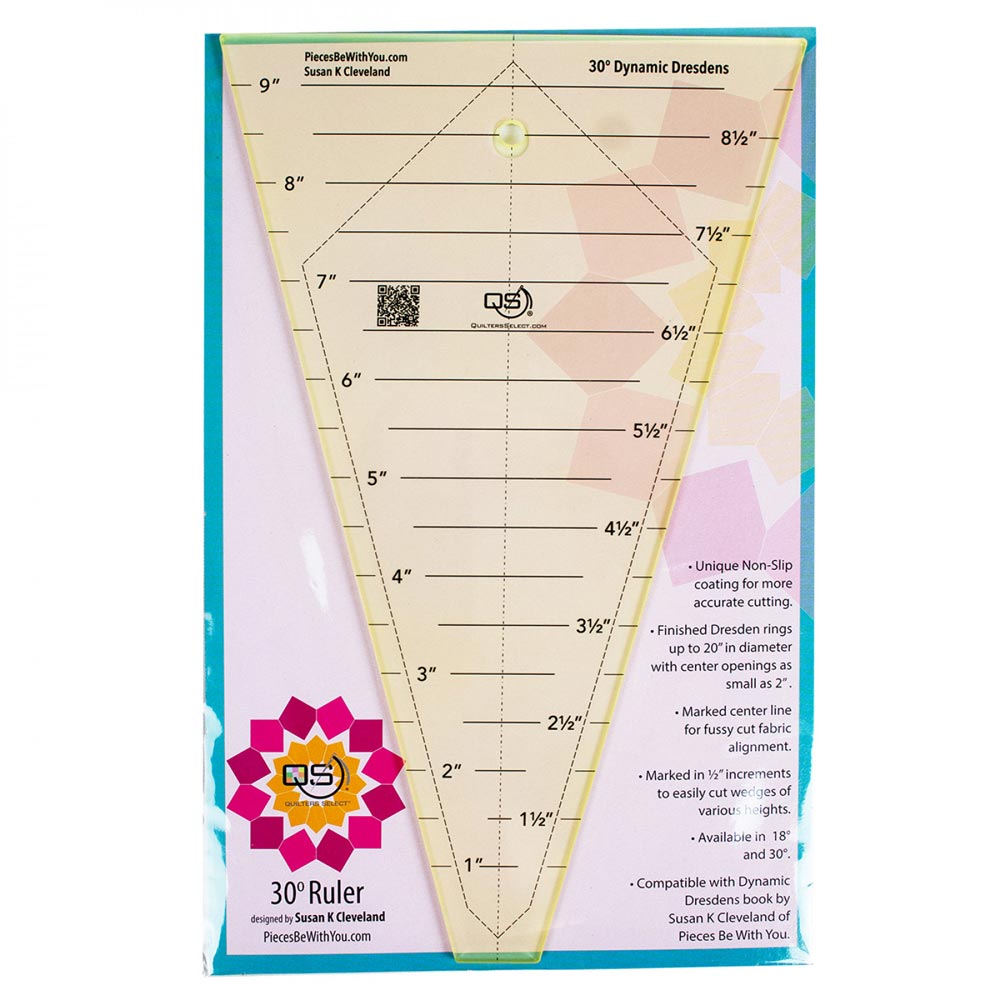 30 Degee Ruler Dynamic Dresdens 30 Degree Ruler – Keepsake Quilting