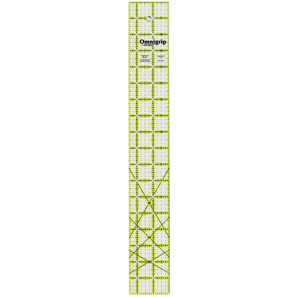 Omnigrid Omnigrip Neon Ruler 2-1/2in x 18in – Keepsake Quilting