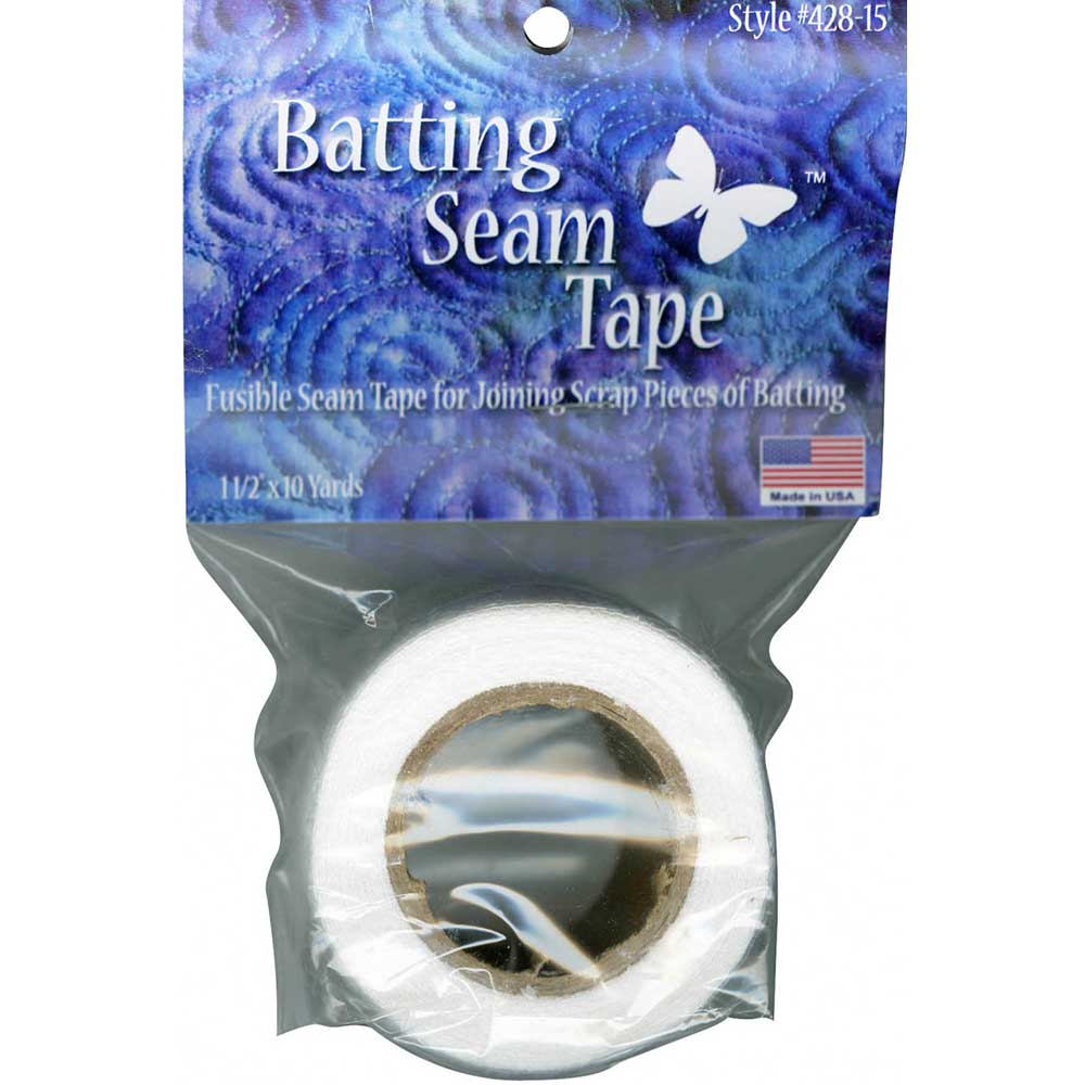 Batting Seam Tape 1-1/2 x 10 Yards - White From Bosal Foam & Fiber