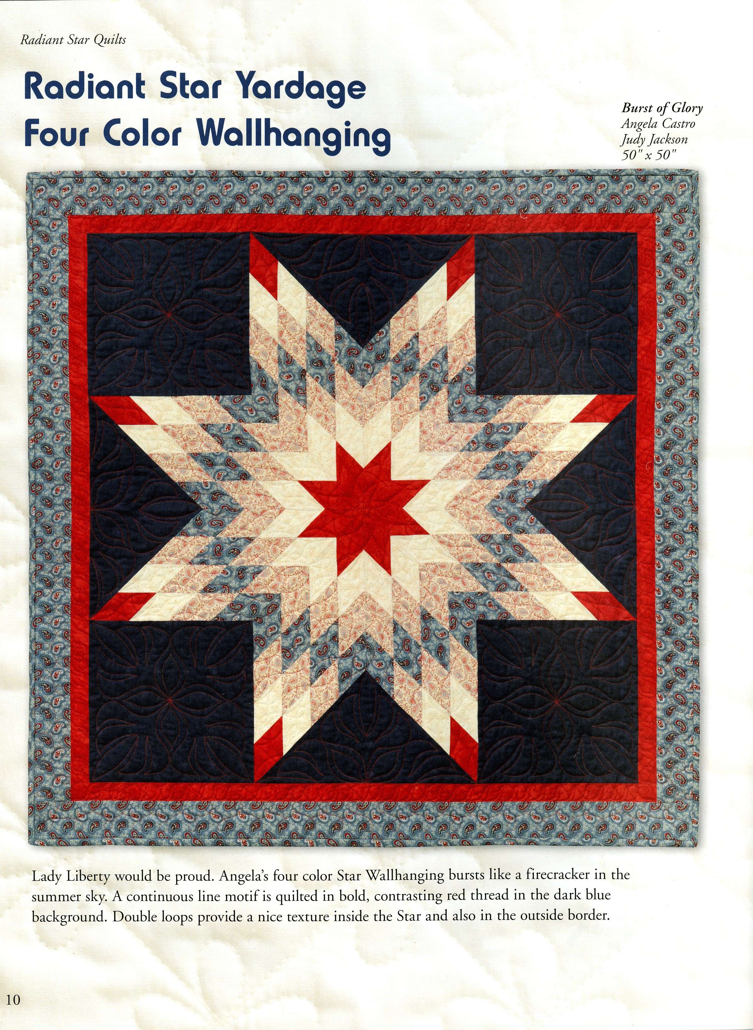 Red Pepper Quilts: English Paper Piecing - Liberty Stars Quilt