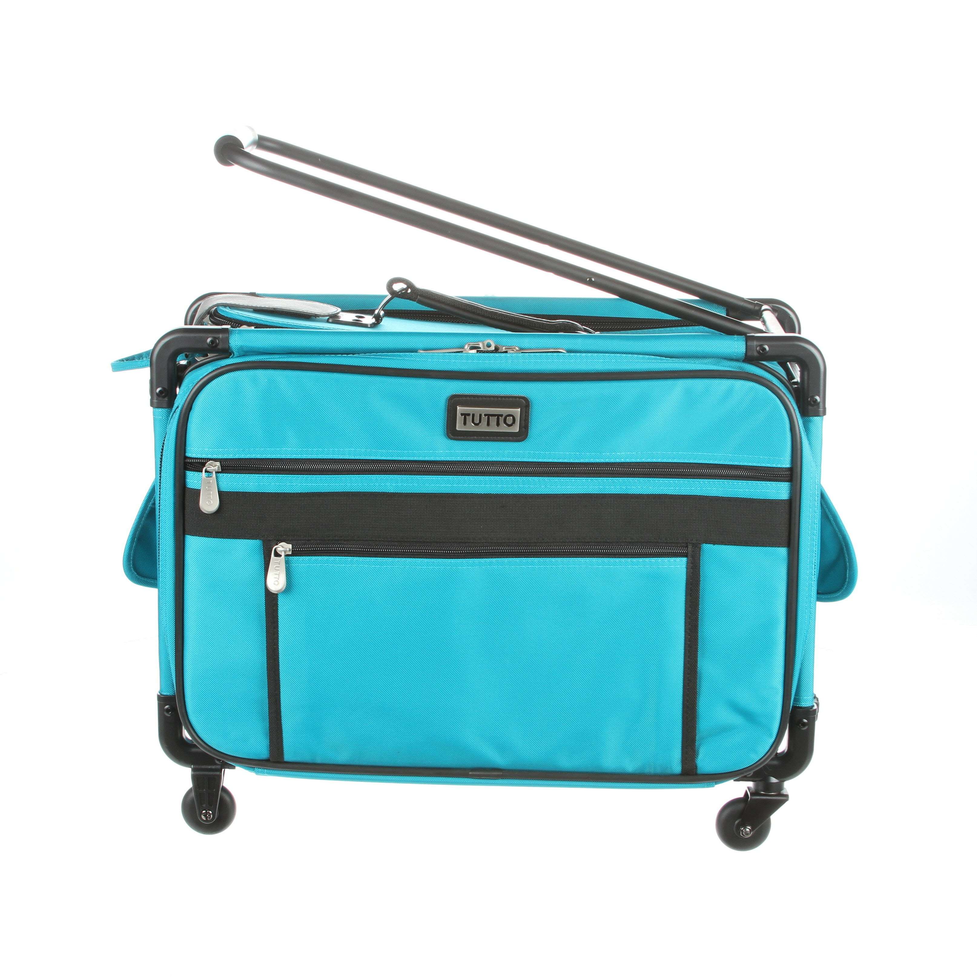 Tutto Sewing Machine Case On Wheels Medium 20in Turquoise