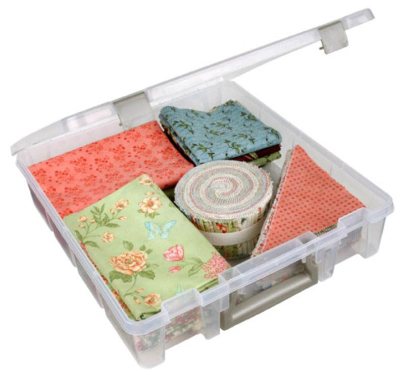 Single Compartment Super Satchel Box Clear – Keepsake Quilting