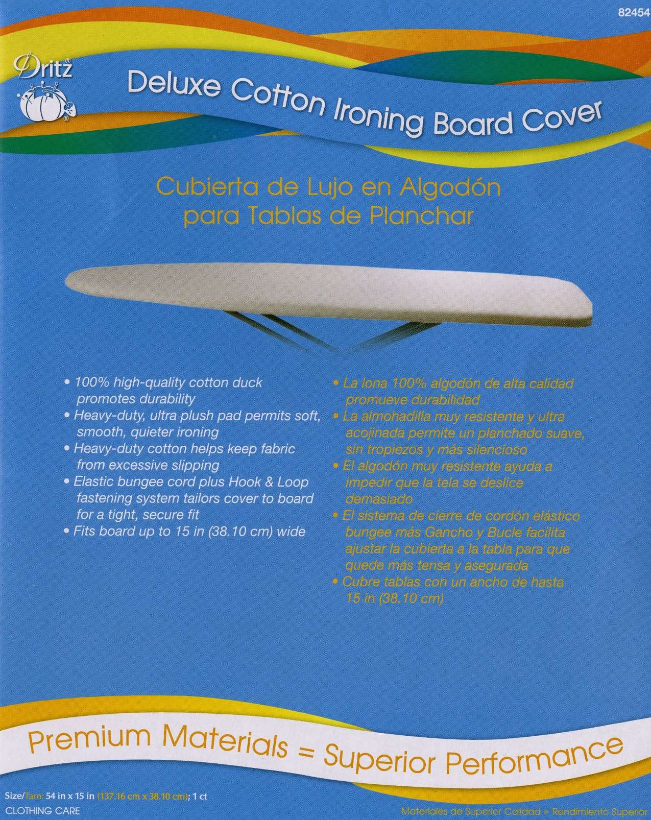 Deluxe Cotton Ironing Board Cover
