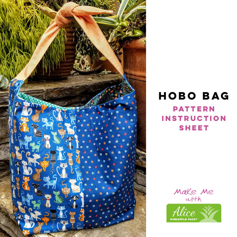 Reversible Hobo Beginner Bag Pattern