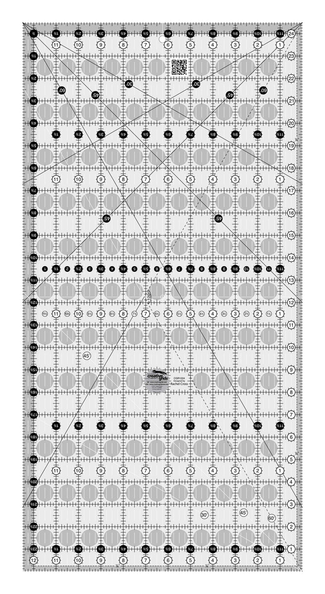 Creative Grids Quilt Ruler 12-1/2in x 24-1/2in – Keepsake Quilting