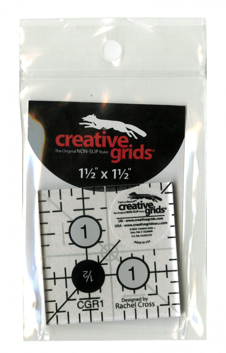 Creative Grids Quilt Ruler 1-1/2in Square – Keepsake Quilting