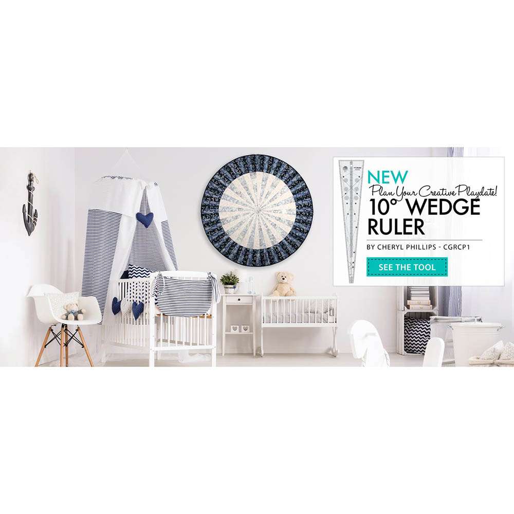 Creative Grids 10 Degree Wedge Ruler – Keepsake Quilting