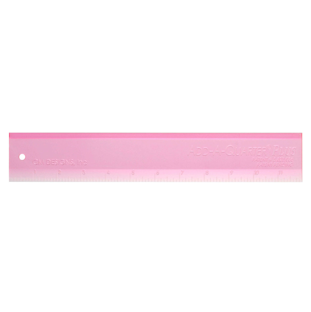 Add A-Quarter Ruler 12in Plus Pink – Keepsake Quilting