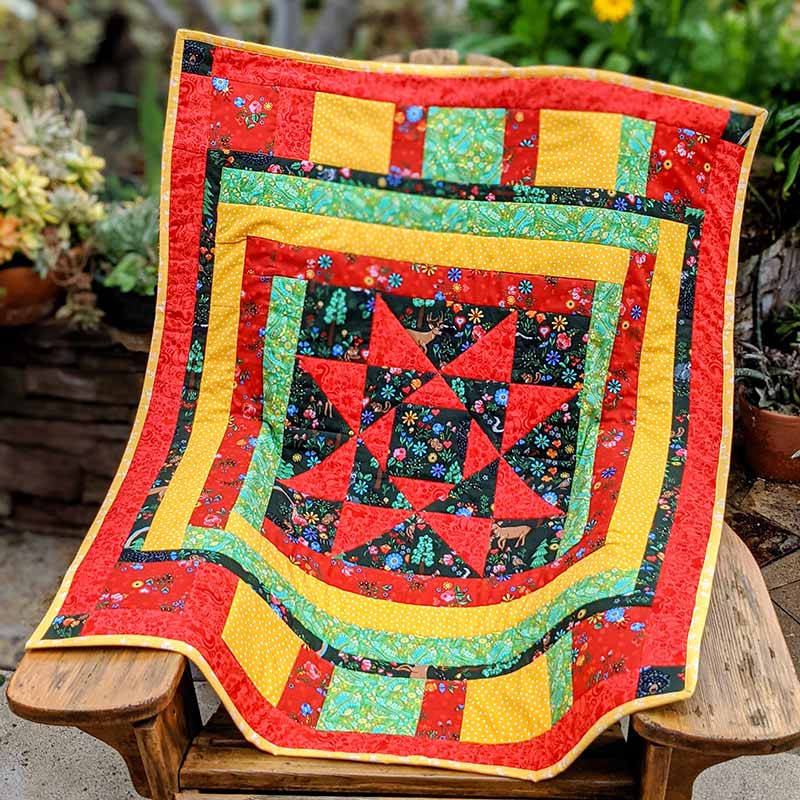 Pineapple Pattern Window Star in the Window Quilt - Carla Pineapple Pack Pattern – Keepsake Quilting