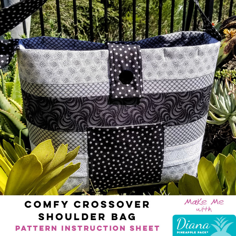 Comfy Crossover Shoulder Bag - Diana Pineapple Pack Pattern