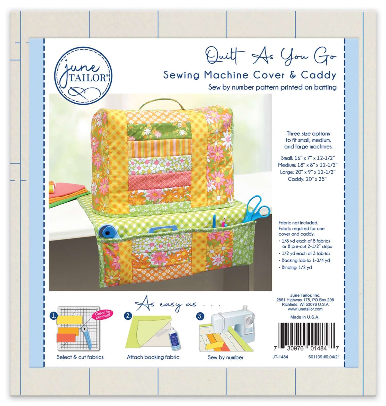 Quilt As You Go Sewing Machine Cover/Caddy – Keepsake Quilting