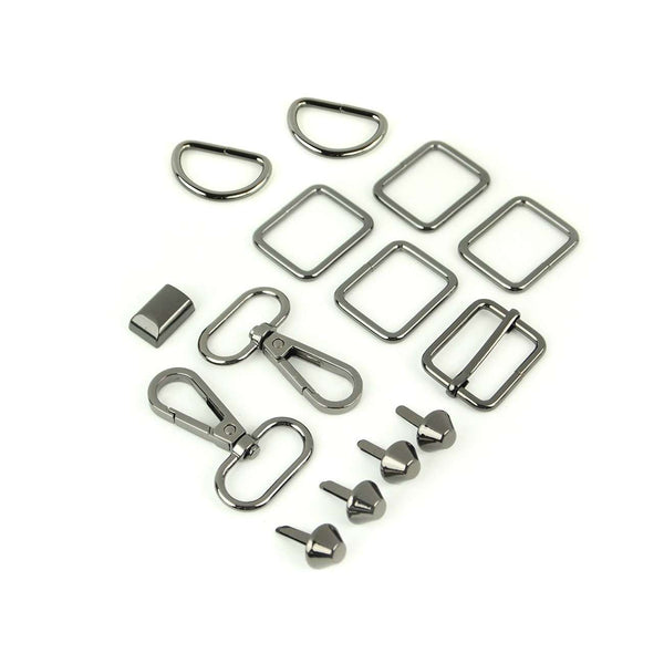 Hardware Kit Daphne Bag Gunmetal 12pc – Keepsake Quilting