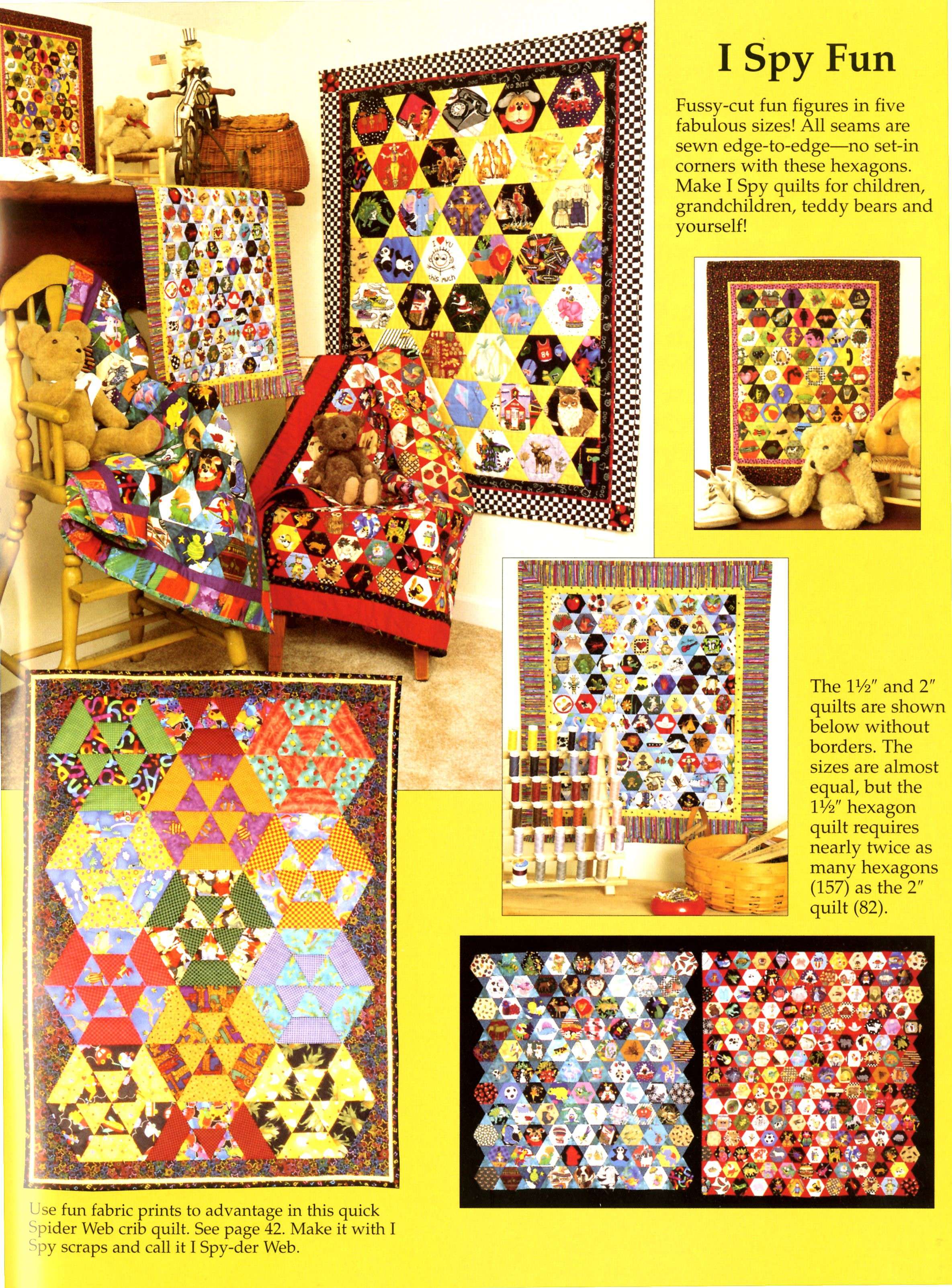 Hexagon I-Spy Quilt Template Pack