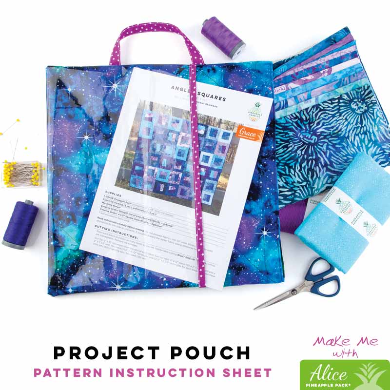 Project Pouch Alice Pineapple Pack Pattern – Keepsake Quilting