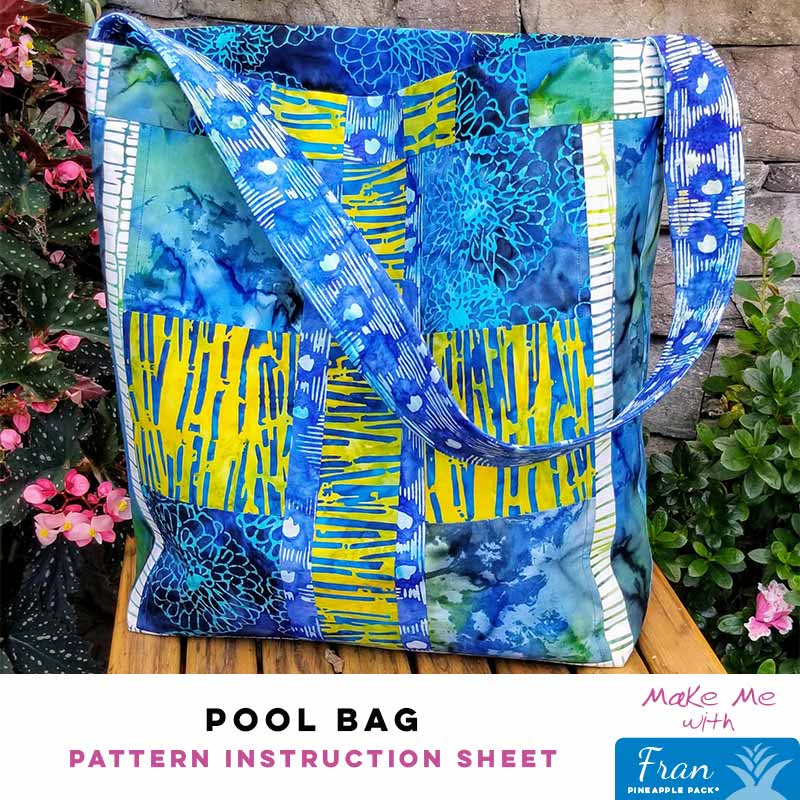 Pool Bag - Fran Pineapple Pack Pattern – Keepsake Quilting