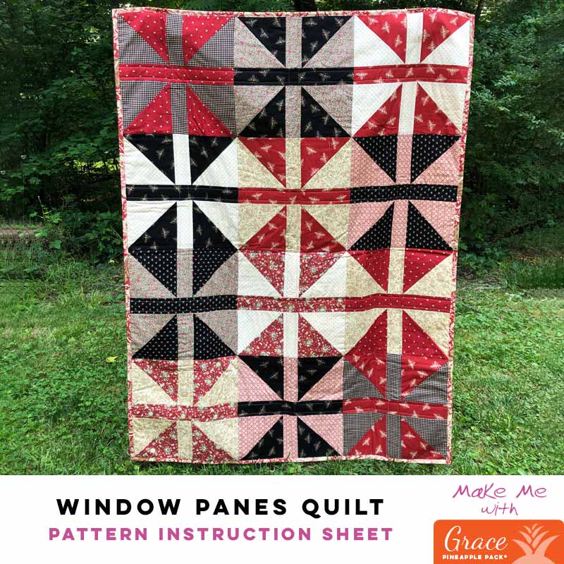 Pineapple Pattern Window Window Panes Quilt - Grace Pineapple Pack Pattern – Keepsake Quilting