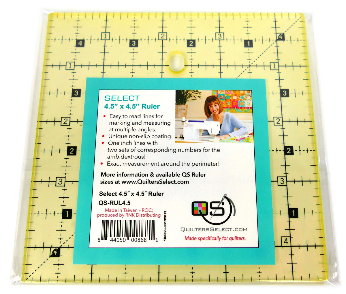 Non-Slip Ruler 4-1/2in x 4-1/2in – Keepsake Quilting